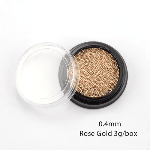 Caviar 0,4mm Rose Gold - Ongles Elaine Lemay