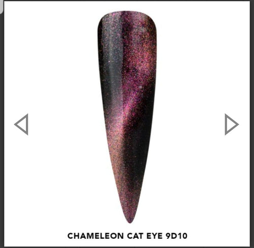 Chameleon cat eye 9D-10 - Ongles Elaine Lemay
