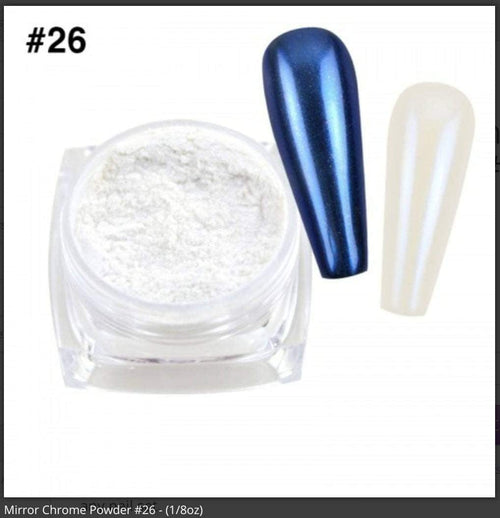 Chrome miroir 26 - Ongles Elaine Lemay
