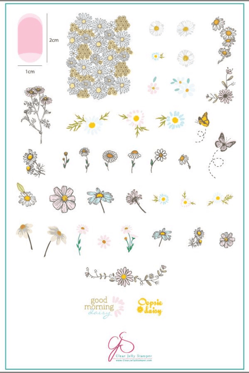 CJS-104 I Dream of Daisies - Ongles Elaine Lemay