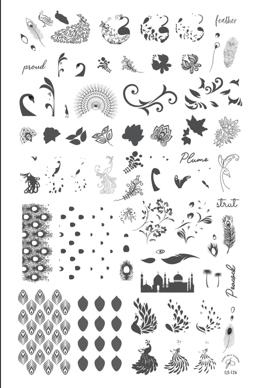 CJS-126 Strut your Tail Feathers - Ongles Elaine Lemay