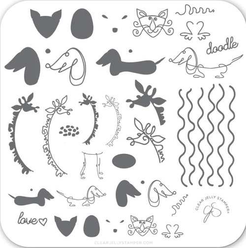 CJS-127 Doodle love - Ongles Elaine Lemay