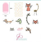 CJS-127 Doodle love - Ongles Elaine Lemay