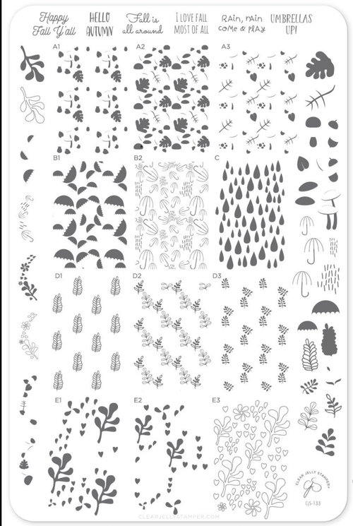 CJS-133 Fallpaper Happy Fall Y’All - Ongles Elaine Lemay