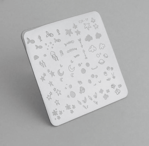 CJS-17 Mini Sea and Stars Doodle - Ongles Elaine Lemay