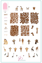 CJS-174 Wild Kingdom Giraffe - Ongles Elaine Lemay