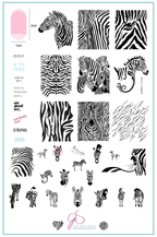 CJS-175 Wild Kingdom Zebra - Ongles Elaine Lemay