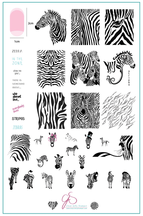 CJS-175 Wild Kingdom Zebra - Ongles Elaine Lemay