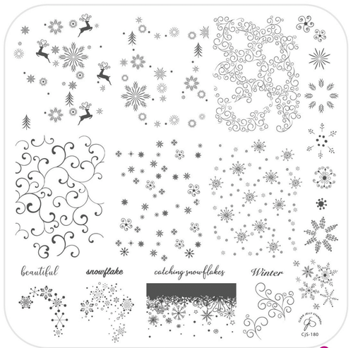 CJS-180 Catching Snowflakes - Ongles Elaine Lemay