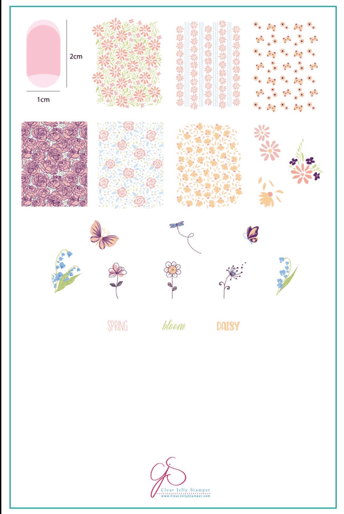 CJS-194 Spring Daisy - Ongles Elaine Lemay