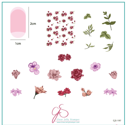 CJS-197 Itty Bitty Blooms - Ongles Elaine Lemay
