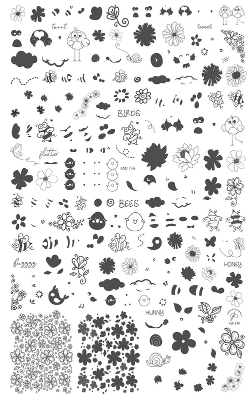 CJS-238 Birds and the bee’s - Ongles Elaine Lemay