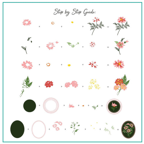 CJS-280 Floral Blossom 2 - Ongles Elaine Lemay