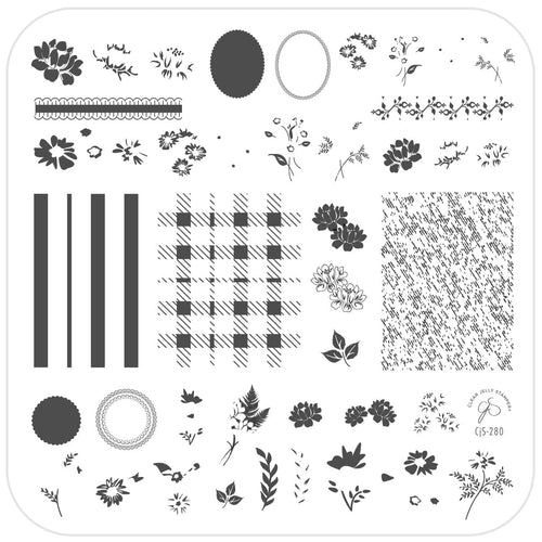 CJS-280 Floral Blossom 2 - Ongles Elaine Lemay