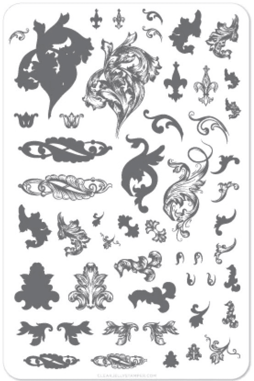 CJS-45 Ornamental Flourish - Ongles Elaine Lemay