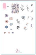 CJS-82 Sketched Garden - Ongles Elaine Lemay