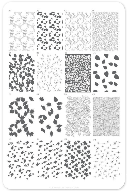 CJS-85 Lovely Layered Leaves - Ongles Elaine Lemay