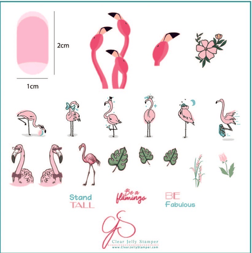 CJS-93 Lil Flamingo - Ongles Elaine Lemay