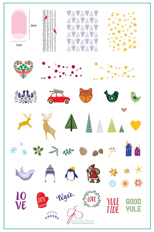 CJS-C-13 Yule Tide Christmas - Ongles Elaine Lemay