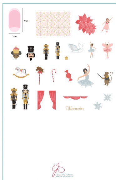 CJS-C-22 Nutcracker Christmas - Ongles Elaine Lemay