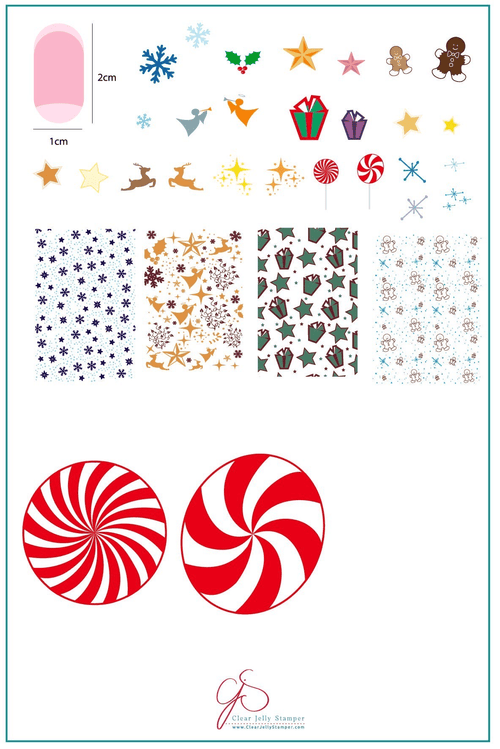 CJS-C-27 Pretty Paper Candied - Ongles Elaine Lemay