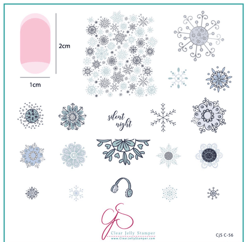 CJS-C-56 Silent night - Ongles Elaine Lemay
