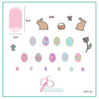 CJS-H-02 Peter Cottontails Easter Eggs - Ongles Elaine Lemay