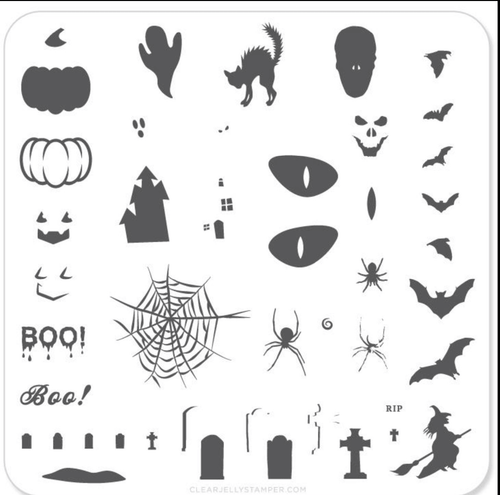 CJS-H-06 Halloween Boo - Ongles Elaine Lemay
