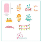 CJS-H-12 Hippity Easter - Ongles Elaine Lemay
