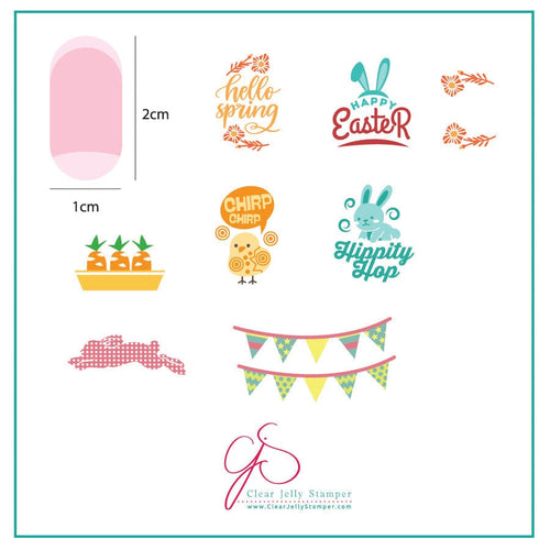 CJS-H-12 Hippity Easter - Ongles Elaine Lemay