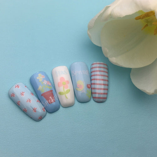 CJS-H-17 Spring has Sprung - Ongles Elaine Lemay