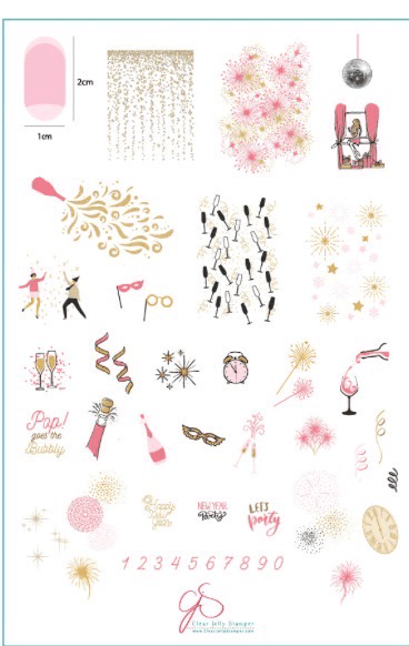 CJS-H-48 Pop the Bubbly - Ongles Elaine Lemay