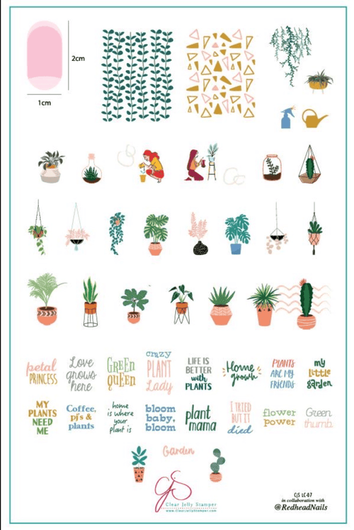 CJS-LC-07 Crazy Plant Lady - Ongles Elaine Lemay