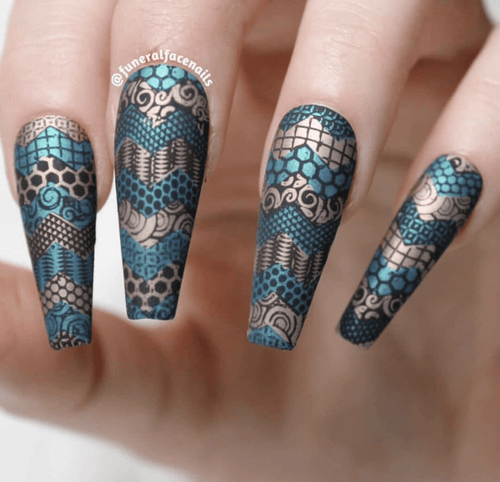 CJS-LC-36 Chantel’s Chevrons - Ongles Elaine Lemay