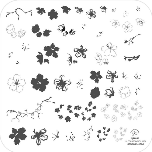 CJS-LC-83 Sweet little Sakura - Ongles Elaine Lemay
