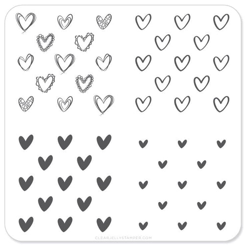 CJS-V-02 Super Cute Hearts - Ongles Elaine Lemay