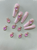 Cœur 3D - Ongles Elaine Lemay