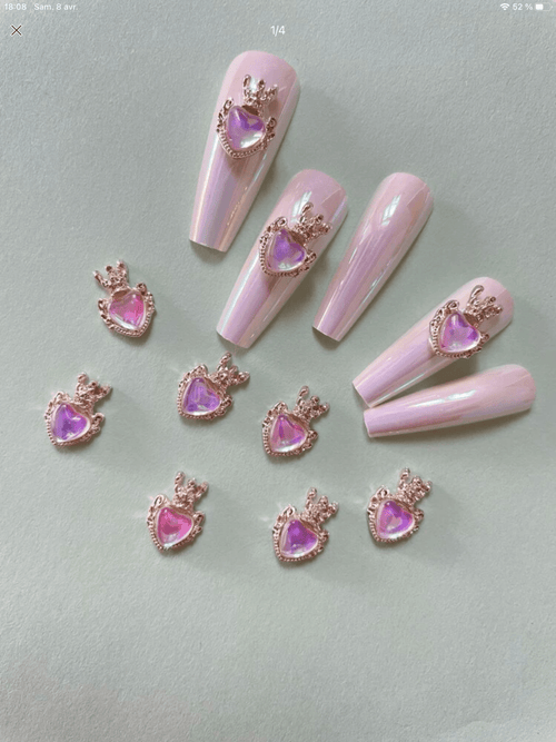 Cœur 3D - Ongles Elaine Lemay