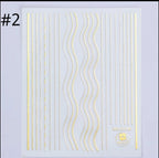 Collant 2 waves or - Ongles Elaine Lemay