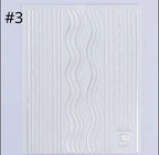 Collant 3 waves argent - Ongles Elaine Lemay