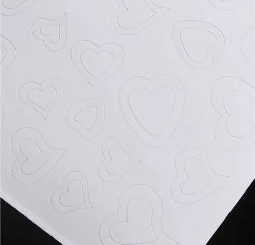 Collant décalque coeur - Ongles Elaine Lemay