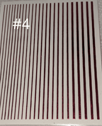 Collant Ligne 4 rouge - Ongles Elaine Lemay