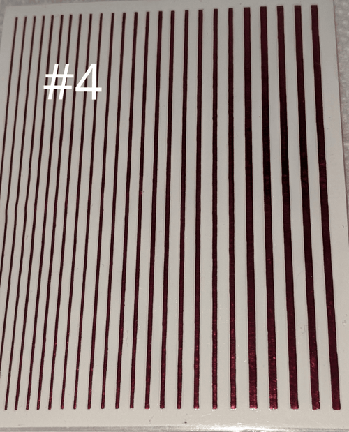 Collant Ligne 4 rouge - Ongles Elaine Lemay