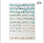 Collant marbré pâle 01 - Ongles Elaine Lemay