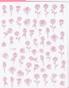 Collant roses rose - Ongles Elaine Lemay