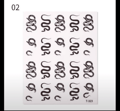 Collant serpent T-323 - Ongles Elaine Lemay