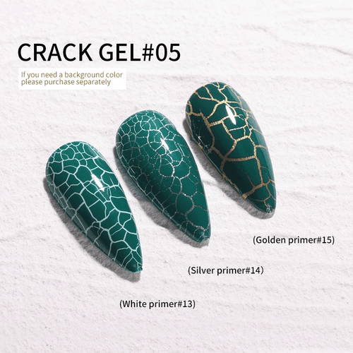Cracked vernis gel 5 - Ongles Elaine Lemay