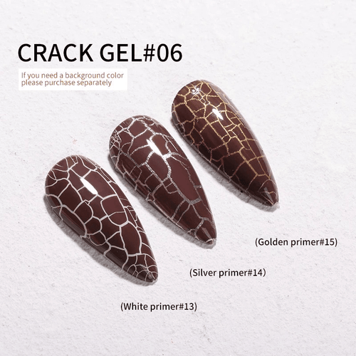 Cracked vernis gel 6 - Ongles Elaine Lemay
