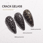 Cracked vernis gel 8 - Ongles Elaine Lemay
