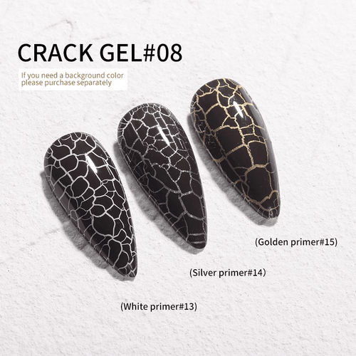 Cracked vernis gel 8 - Ongles Elaine Lemay